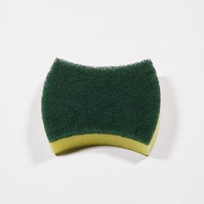 China Environmentally Friendly Kitchen Viable Top Sponge Pad Scrubber Bow Tie Faith Scrubber Scrubber Cleaning Abrasive Cleaning Sponge for sale