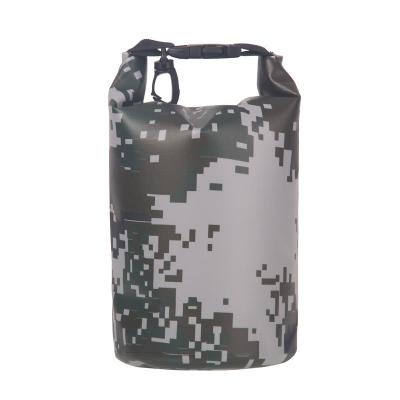 China Other Customized PVC Mesh Storage Bag Mobile Phone Bag 2L Camouflage Waterproof Swimming Drying Bag for sale