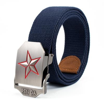 China Classic UNISEX QUICK RELEASE MEN WOMEN COTTON KNITTED OUTDOOR CASUAL BELT for sale