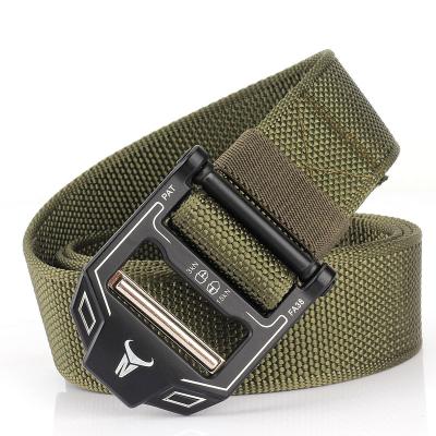 China Wholesale Outdoor Activities MEN Amazon Band Thick Nylon Alloy Quick Open Buckle Tactic Outdoor Quick Dry Belt for sale