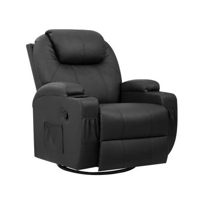 China (Other) eight massage motor adjustable vibrating home theater swivel single recliner for sale