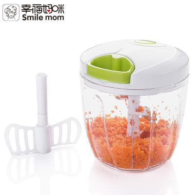 China Mini Hand Held Hand Vegetable Smiling Mummy Plastic Viable Manual Food Twist Fast Cleaver for sale