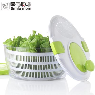 China Viable Salad Spinner Mom Smile Fruit Salad Maker Tools Manual Chef Set for sale