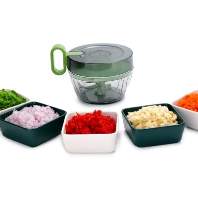 China Sustainable Hand Manual Pull Vegetable Food Chopper Manual Mini Pull Chopper for sale