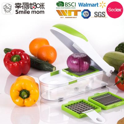 China Viable 3 in 1 Multi Kitchen Vegetable and Fruit Slicer - Manul Food Cleaver - Vegetable Slicer Dicer for sale