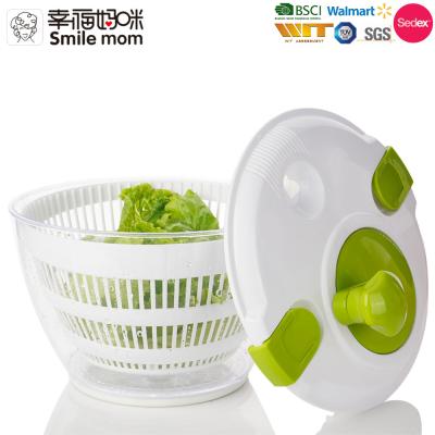 China Smiling Mama Mini Salad Maker Salad Servers Sustainable Salad Spinner Dryer for sale