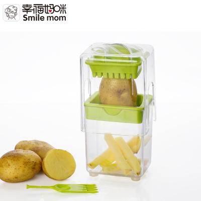 China Viable Kitchen Potato Press Chipper Cutter Manual Chips Cutter Blade Slicer for sale