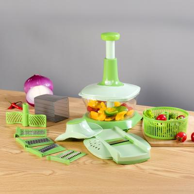 China Viable Universal Handle Food Processor Kitchen Instruments Vegetable Slicer Cleaver for sale