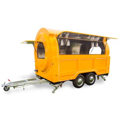 China Commercial catering China food cart business trailer cooking cart custom food trucks gas tow truck with best price for sale