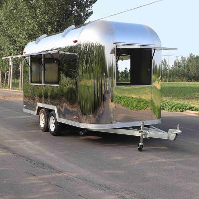 China Winery Chinese provider Commercial  Mobile Fast Food Trailer stainless Steel Food Trailer for sale