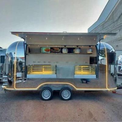 China Winery UK Catering concession food trailers fully equipped foodtruck fast food cart coffee ice cream mobile kitchen food truck for sale