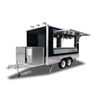 China Vegetable processing plant Commercial food truck franchise street mobile food truck fast food trailer for sale in the United States, Europe, Australia for sale