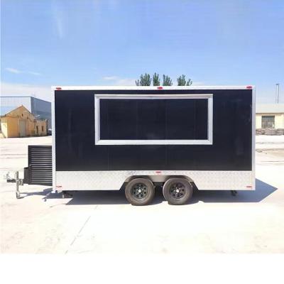 China Vegetable processing plant Customized large mobile food vending trailer for ice cream fruit trucks selling fruits and vegetables in the Spanish market for sale