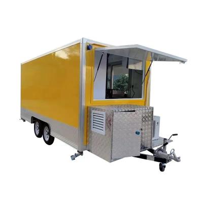 China Vegetable processing plant Australia standard outdoor mobile fast food carts kiosk popsicle ice cream vending carts hot dog food trailer truck for sale for sale