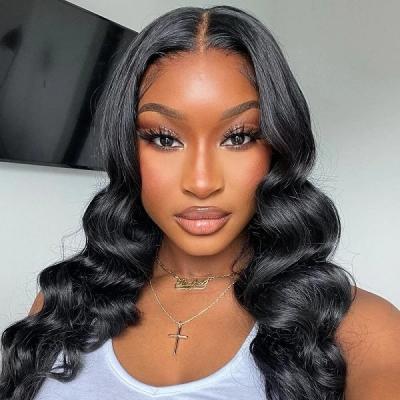 China High Quality Brazilian Deep Wave Human Hair Wig With Baby Hair, Raw Virgin Cuticlr Aligned Hair HD Lace Front Wigs for sale