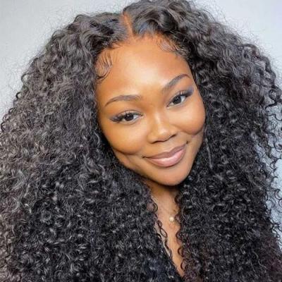 China Hotselling Deep Wave Cuticle Aligned Brazilian Virgin Human Hair Transparent Swiss Deeper 13X6 Lace 13X6 Lace Frontal HD Lace Frontal Wig for sale