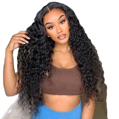 China 10A 100% Brazilian Curly Lace Front Hair Wig Water Wave Headband Wig Water Wave Hair Wig 100% for sale