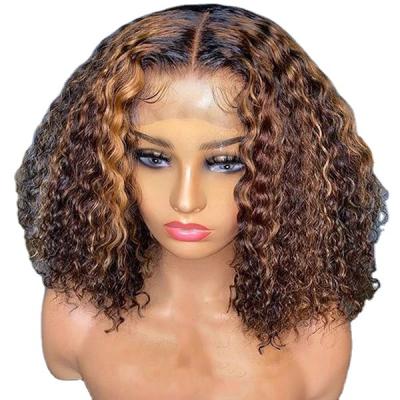 China Wholesale Remy Hair 10A Water Wave Style Lace Front Hair Wigs Natural Curly for sale