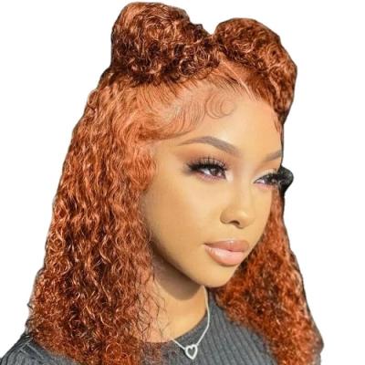 China Hot Selling Short Water Wave Pixie Cut Lace Front Hair Wig,Brazilian Curly Lead Lace Frontal Pixie Curls Wig for sale