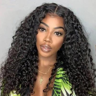 China Wholesale Virgin Deep Wave Deep Wave Lace Front Wig Raw Cuticle Aligned Brazilian Hair Wig for sale