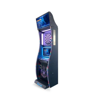 China Customized Vertical Led Soft Dartboard Cabinet Dartboard Tip Darts Shooting Game Machine 254cm*60cm*76cm for sale