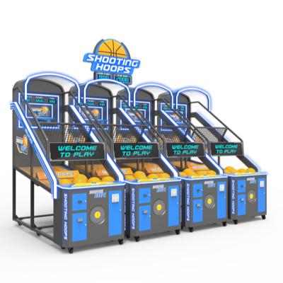 China Indoor Arcade Basketball Shooting Game Simulator Basketball Coin Operated Game Street Machine For Game Center for sale