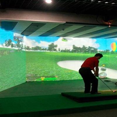 China Professional 3d Golf Simulator Full Set Assisted Indoor Training System Projection Screen Golf Simulator 1 for sale