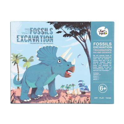 China office & school excavation kit - Triceratops dinosaur excavation kit for sale