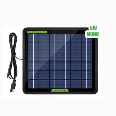 China High-transmittance and low reflection 12 Volt 5 Watt Portable Power Solar Tile for Car Boat Motorcycles Truck CA373-SL for sale