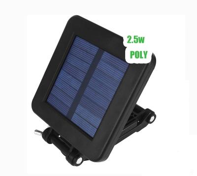 China High-transmittance and low reflection 2.5W 6V waterproof outdoor adjustable small bracket solar panels CA382-SL for sale