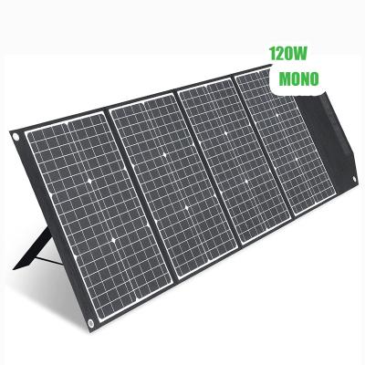 China High-transmittance and low output 120W Reflection Portable Solar Panel Off Grid Emergency Power Supply for RV Camping Outdoor Emergency Travel CA372-SL for sale