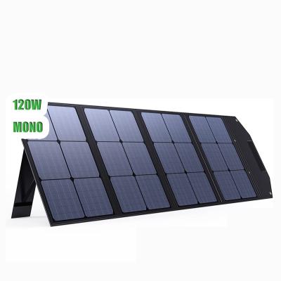 China High Efficiency 120W Portable Solar Panels USB Output Compatible With Off-Grid Power StationsTablets For Road Trips CA429-SL for sale