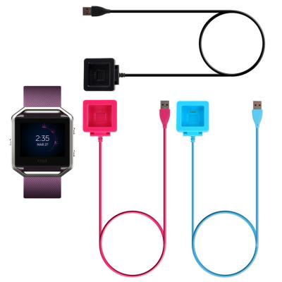 China Smart Watch 1Meter USB Cable Cord Charger Cradle Dock Charging Adapter with Data Transfer Function for Fitbit Blaze Smart Fitness Watch for sale