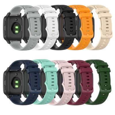 China Watch Band Part 18 20 22MM Sport Silicone Watch Band For Garmin Venu 2 Vivoactive SQUARE 4 4S 3S Forerunner245/245M Wrist Strap Bracelet for sale