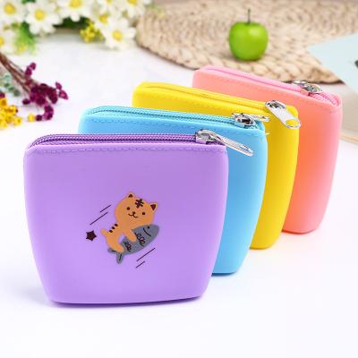 China Fashion Custom Creative Novelty Slim Wallet Cups Shape Zipper Kids Mini Change Wallet Bag Silicone Coin Purse for sale