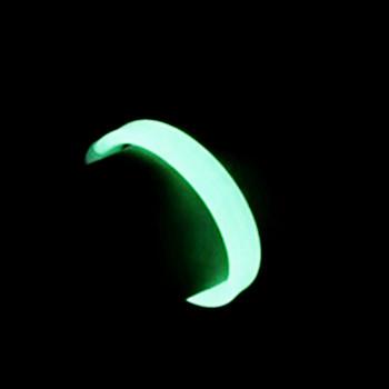 China Silicone Customized Glow In The Dark Products Fluorescence Silicone Wristbands Elastic Bands for sale