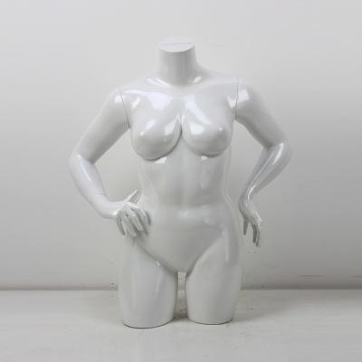 China Other Wholesale Plus Size Underwear Mannequins Fat Half Body Female Mannequins for sale