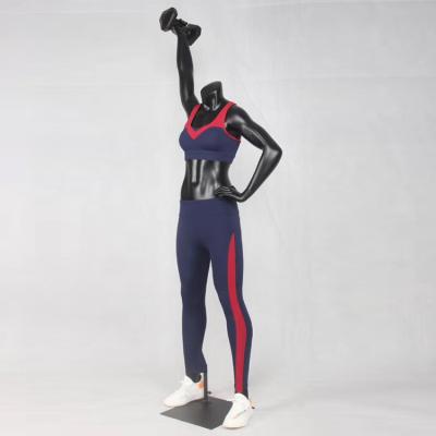 China Other Wholesale Black Sports Pose Mannequins Lifting Mannequin Women Muscular Mannequin for sale