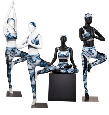 China Other Wholesale Full Body Sports Female Fiberglass Yoga Manikin For Sale for sale