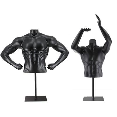 China Other High Quality Fitness Clothing Show Used Sports Mannequin Male Torso With Arms for sale