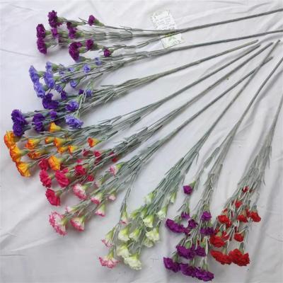 China Wire cloth flower maker Nordic style table decoration plastic flower burnt edge mounted retro silk flower for sale