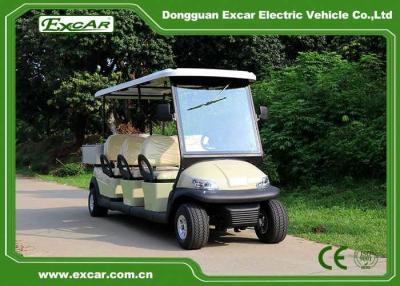 중국 Excar 6 Seater Golf Buggy With 800x1100x280mm Aluminum Cargo Box 판매용