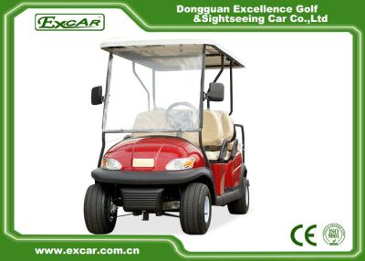 China Red 6 Seater Club Car Golf Cart With Rain Cover , ADC 48V 3.7KW Motor for sale