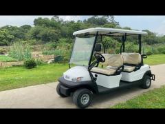 25 Km / H 4 Seater 48V Electronic Golf Carts White Color ADC Separately Motor