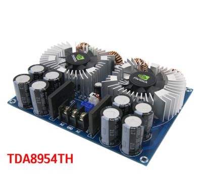 China TDA8954TH DC24V 420W*2 2.0 Channel AD Class Digital Audio Amplifier Board With 2 Fan TDA8954TH for sale