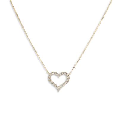 China Rose Plated Silver Diamond Heart Necklace Lead Free 925 Silver Jewelry Cubic Zircon Jewelry for sale