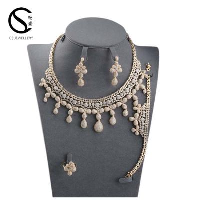 China CS E-7308 Fashion High Quality Brass Jewelry Set Bridal Jewelry Set Wedding Jewelry Set for sale