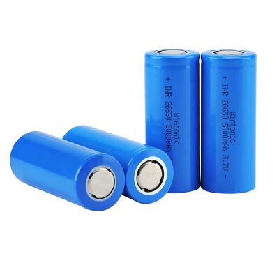 China Consumer Electronics High Quality Rechargeable Li-ion 3.7V 26650 Battery 3.7V 26650 5000mAh Lithium Ion Battery for sale