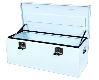 China 2 steel handles metal storage steel tool boxes for neat and securely tools for sale