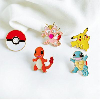 China USA Super Monster Pikachu Pokemon Go Pokeball Cardboard Lapel Pin for sale